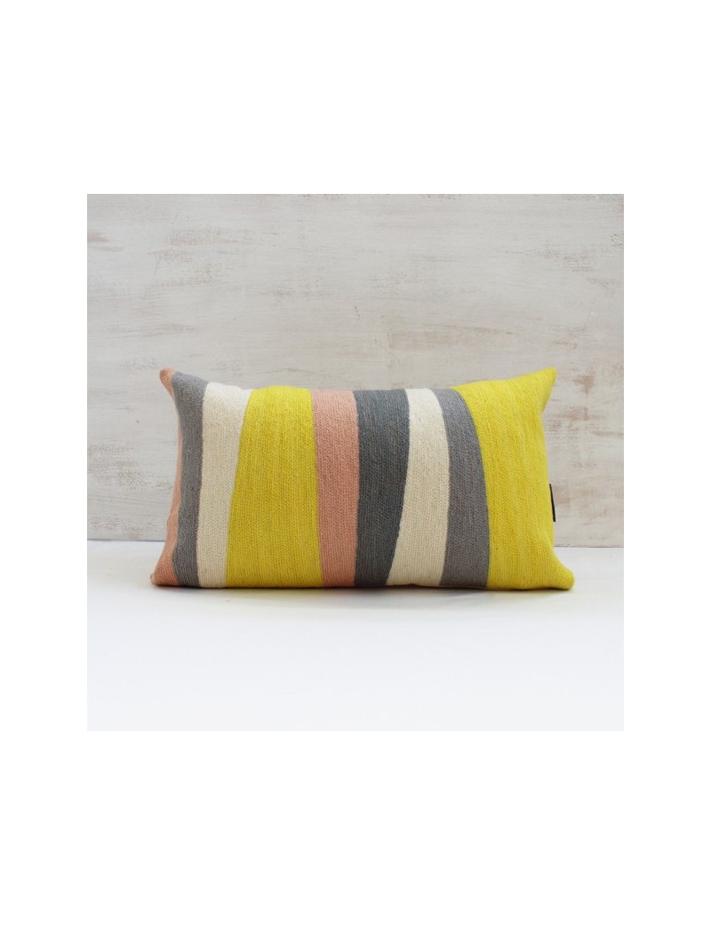 Coussin gris, jaune, rose RYTHME Coussin gris, jaune, rose RYTHME