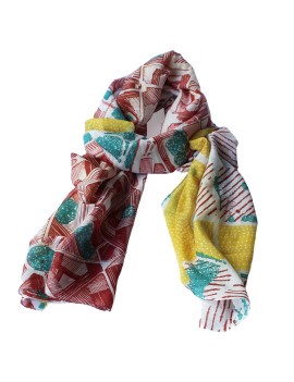 Foulard NANTES terracotta