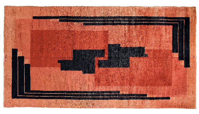 Inspiration pour Natalia Franquet, un tapis unique de Da Silva Bruhns du début des années trente